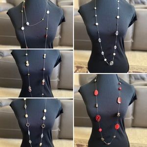 Bundle (5) Long Strand Beaded Necklaces